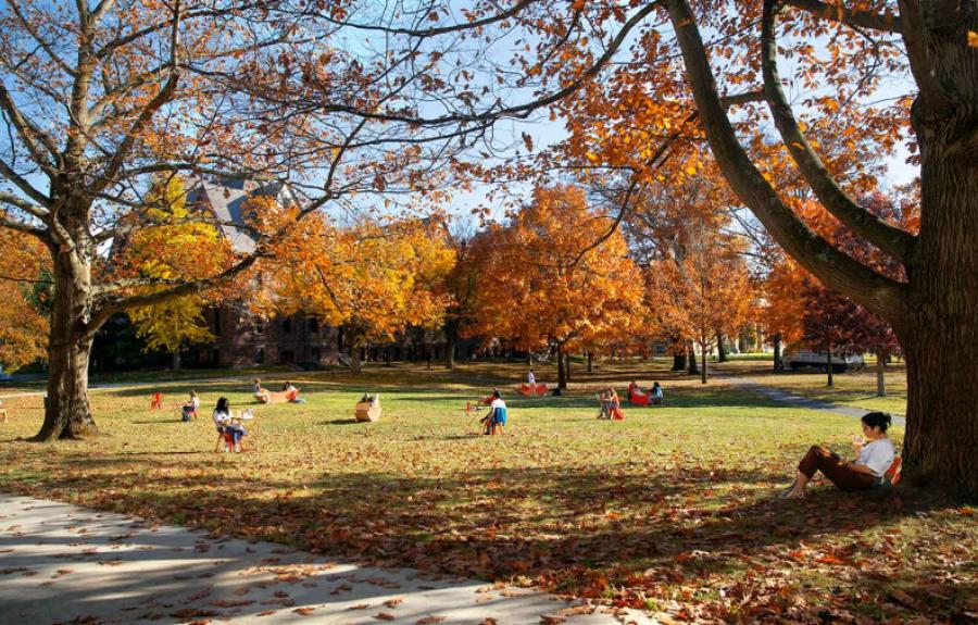 Arts Quad in Fall