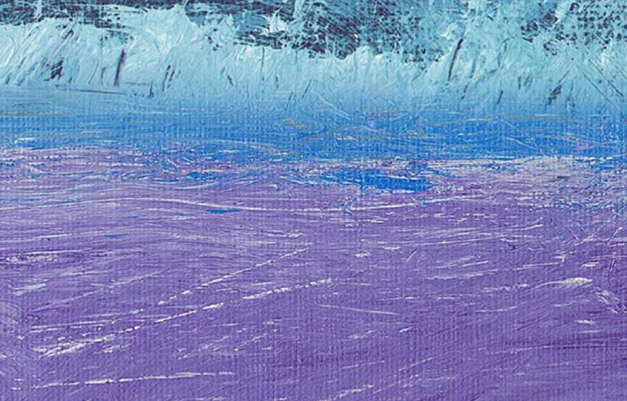 Moses Maimonides book cover in a gradient of blue and purple paint