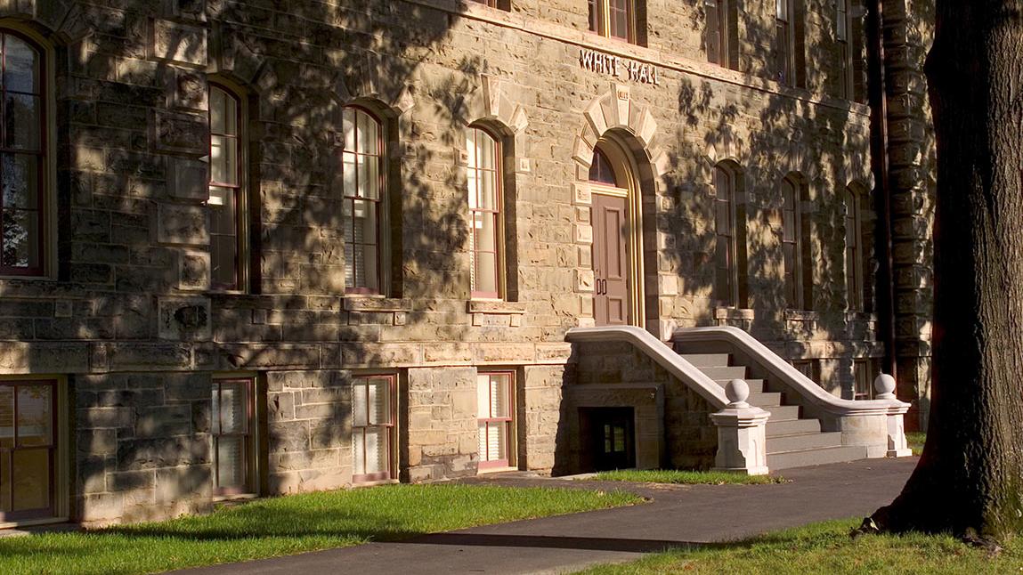 exterior of White Hall in summer