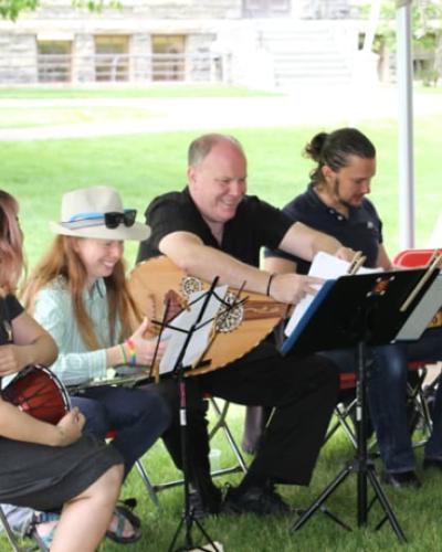 Cornell University Klezmer Ensemble performing at the NES graduation ceremony, May 2017