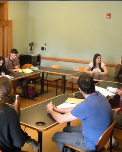 students in Hebrew class