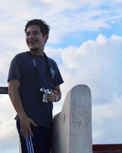 Cristian Gonzalez with camera